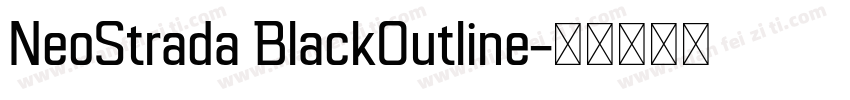 NeoStrada BlackOutline字体转换